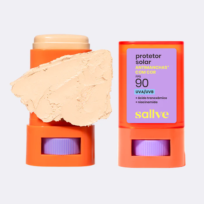 Protetor Solar Bastão com Cor Antimanchas FPS 90 15g